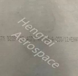 2500 mm-3500 mm 7075 Hoja de aluminio para aeronaves con tratamiento térmico T7351