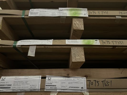 Resistencia a la corrosión 7075 T7351 Placas de aluminio para aviones